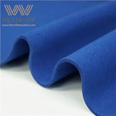 Blauwe suède stof Synthetische Pu-microvezel