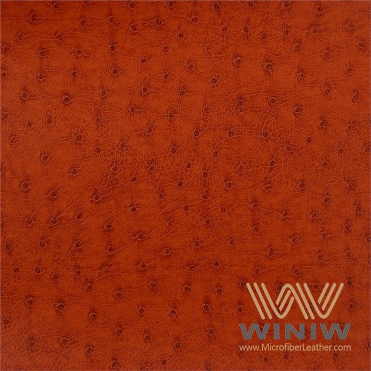 Microfiber Leather Ostrich Pattern